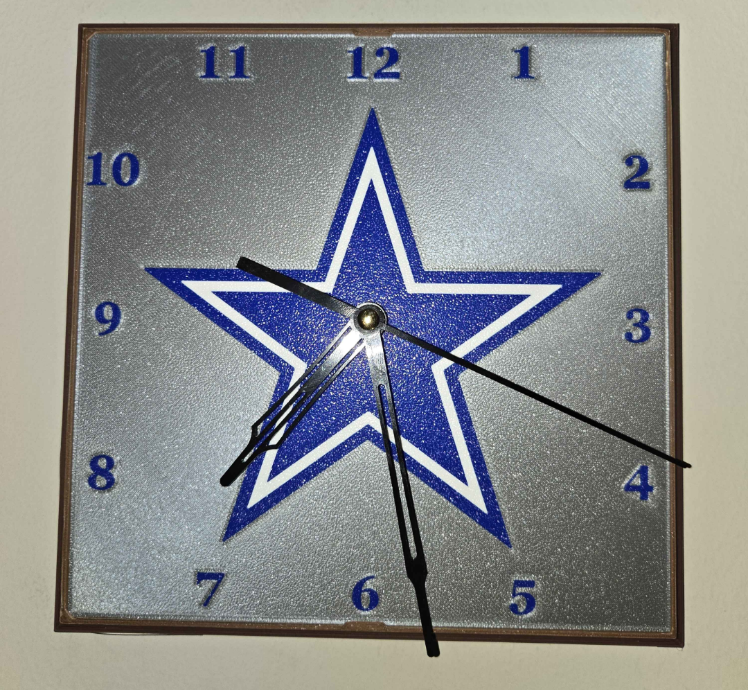 Dallas Cowboys Clock Face