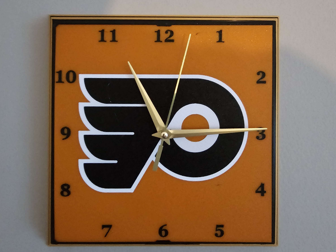 Philadelphia Flyers Clock Face