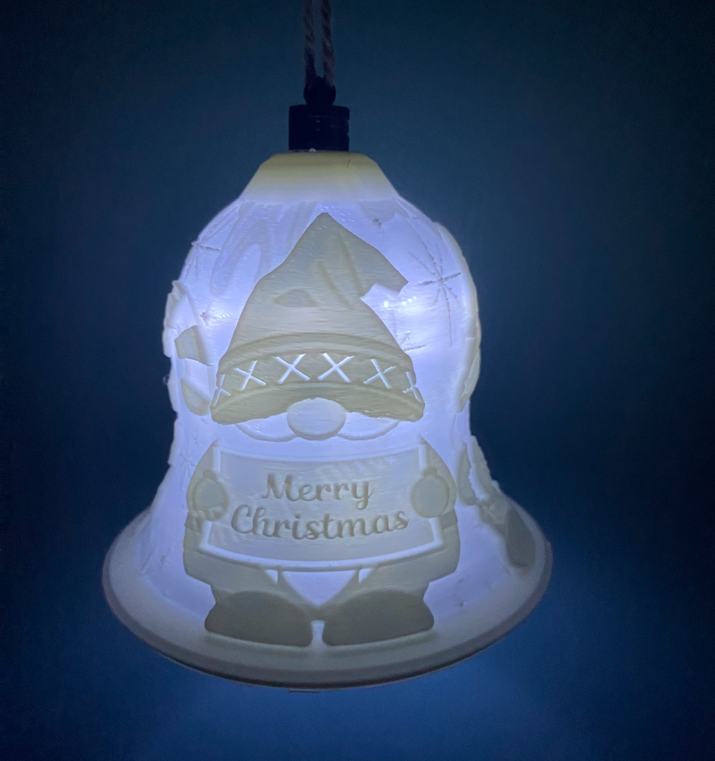 gnome christmas bell