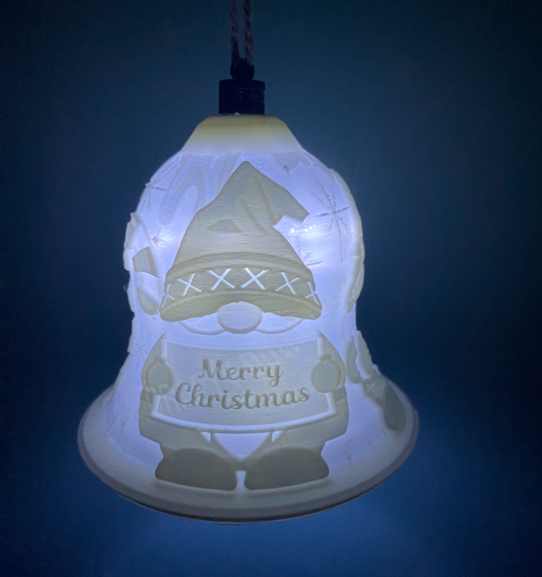 gnome christmas bell