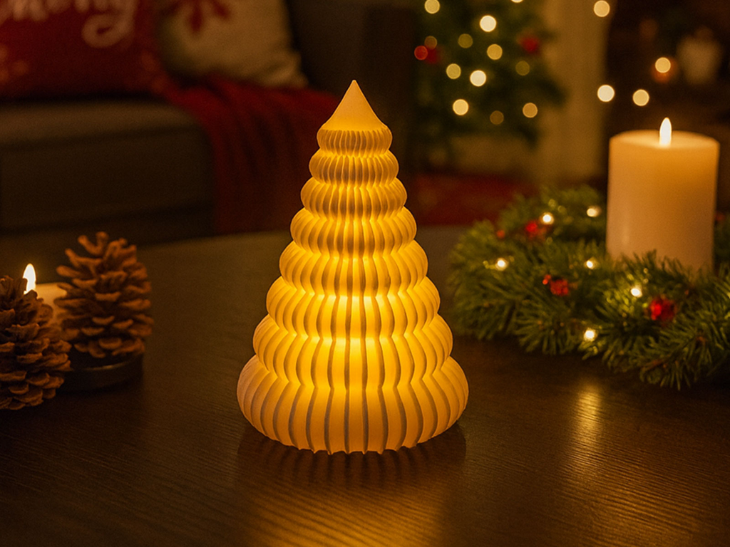 Christmas Gerippter LED-Tannenbaum