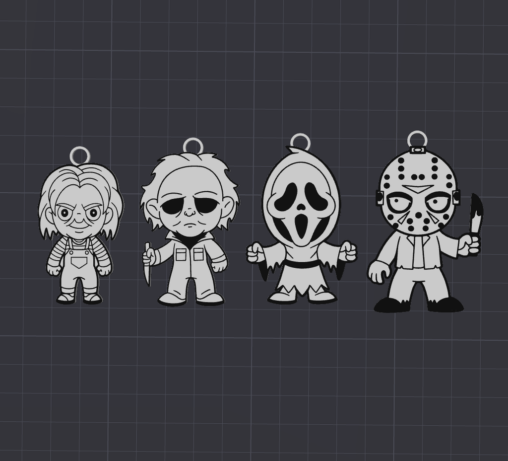 Horror Key Chains