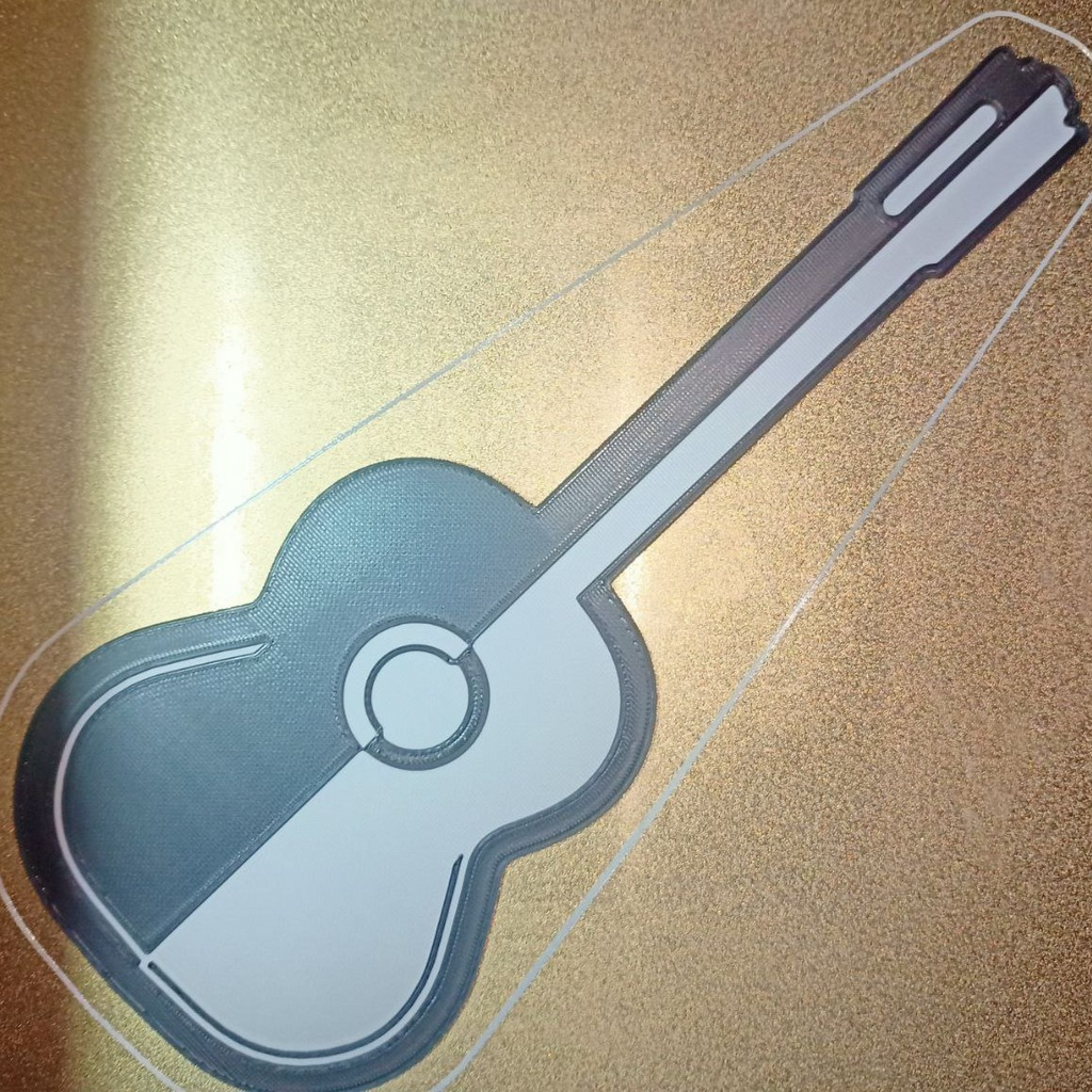 Guitar Silhouette Sign - Letrero Guitarra