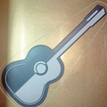 Guitar Silhouette Sign - Letrero Guitarra