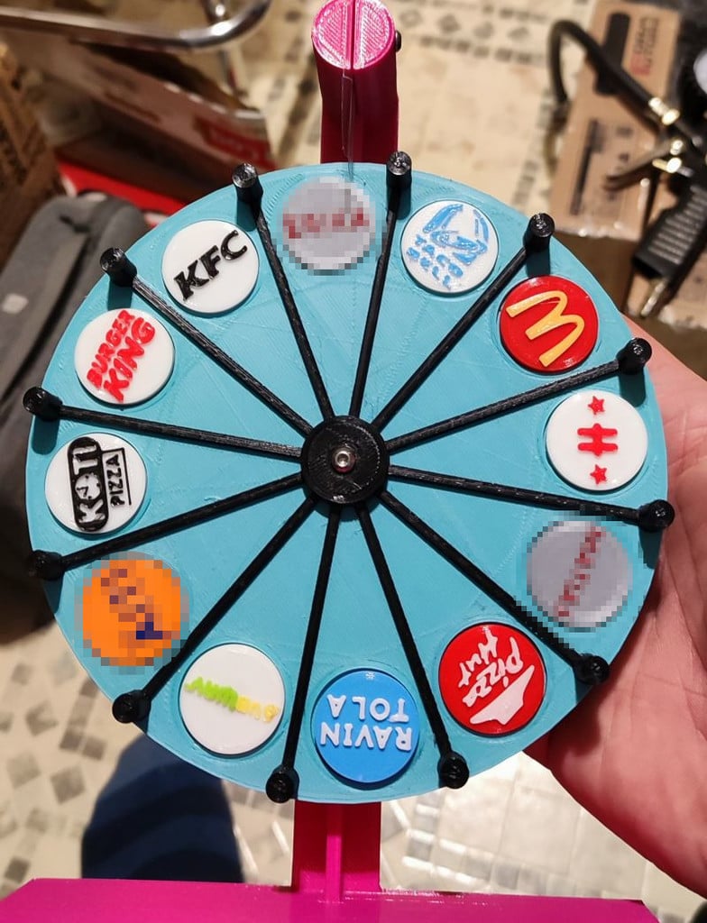 Wheel Of Restaurant Labels