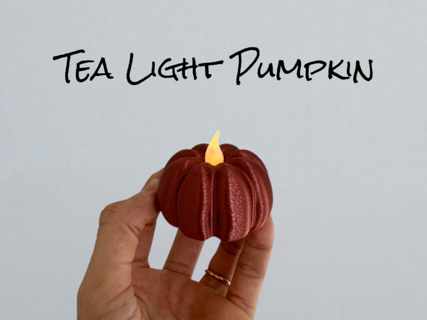 Tea Light Pumpkin (Knit version)