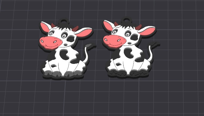 garth the calf keychain (free for commercial use)