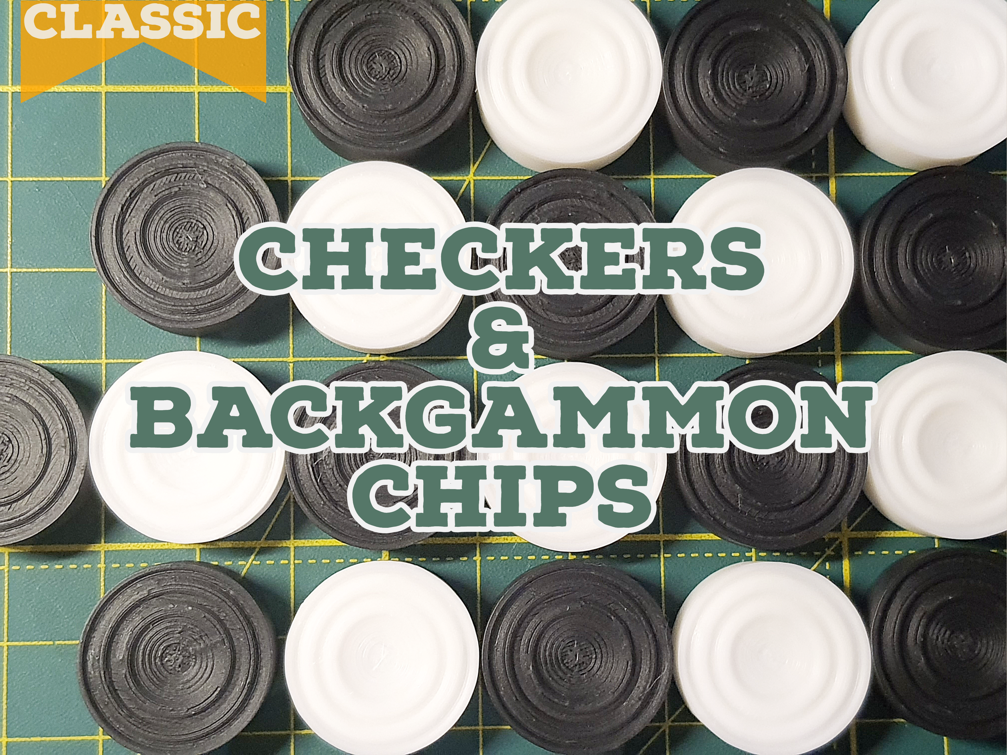 Checkers and Backgammon chips
