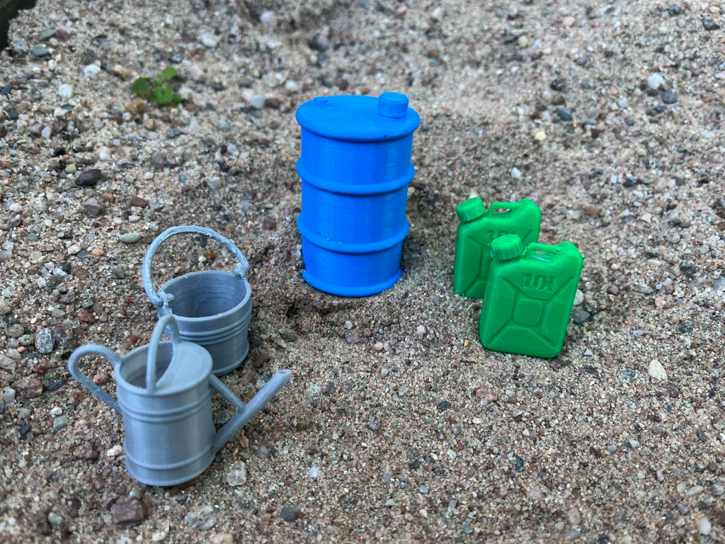 Barrel 1:10 and 1:12, miniature, RC car, Diorama