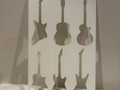 Guitars musical instruments stencil montessori