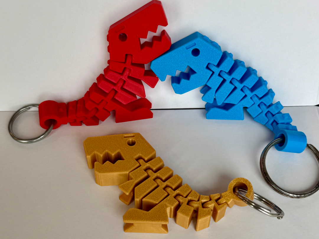 Flexi rex keychain