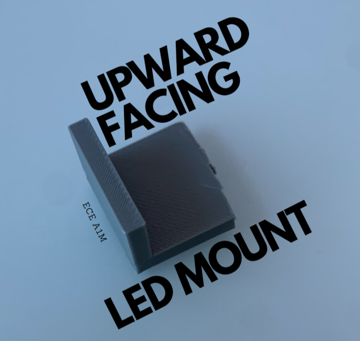 Upward Facing LED Mount for Diffusion