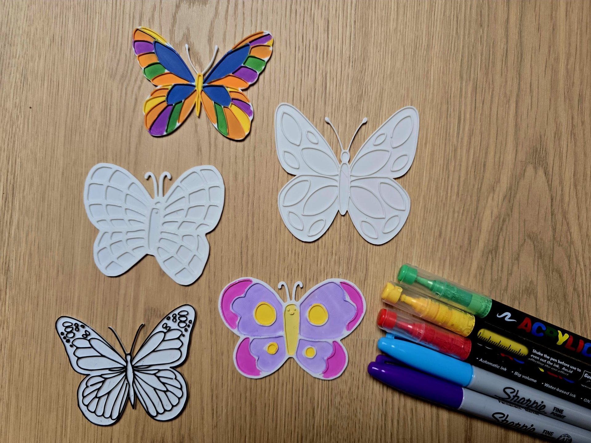 Cute Butterfly Insect Bugs DIY Coloring Set Gift
