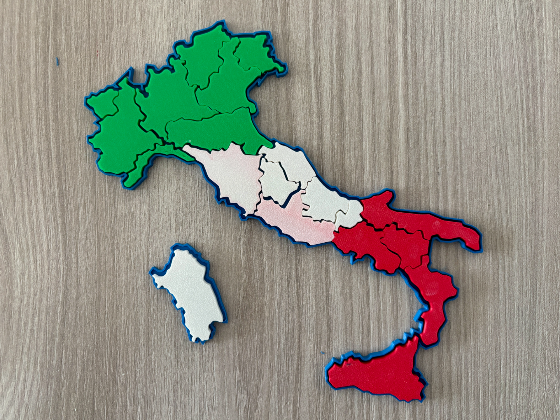 Regioni d'Italia in 3D Puzzle