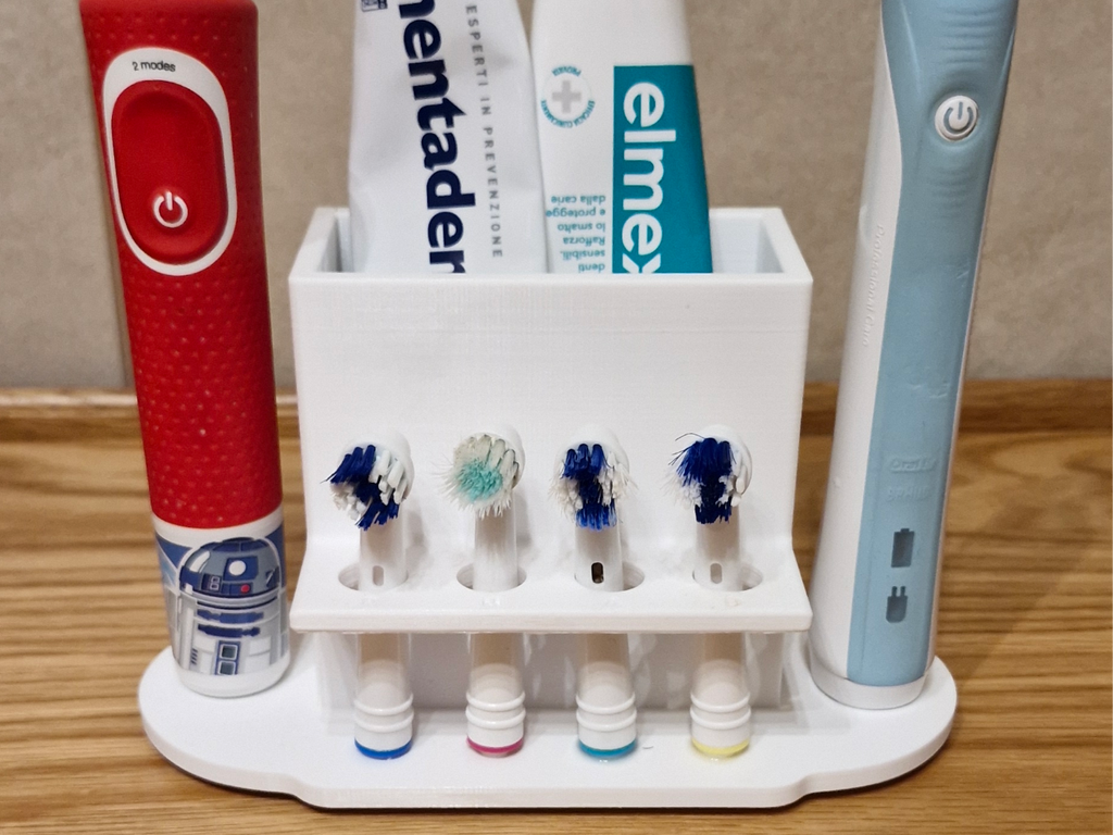 Porta spazzolini elettrici e dentifricio