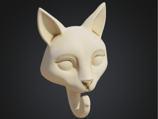 Minimalist Cat Head Wall Hook