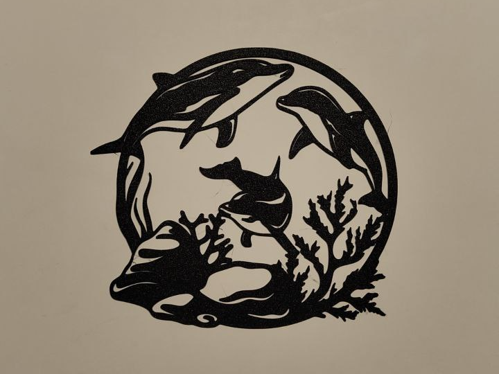 dolphins wall art