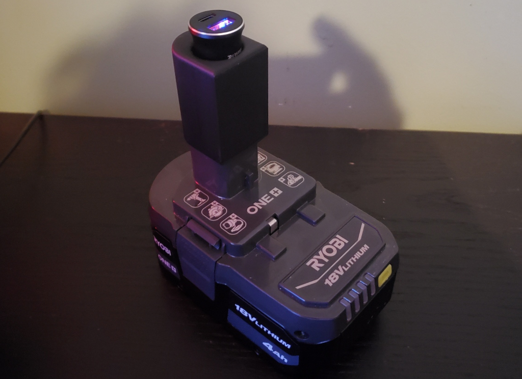 Ryobi 18V to 12V Automotive / Cigarette Adapter