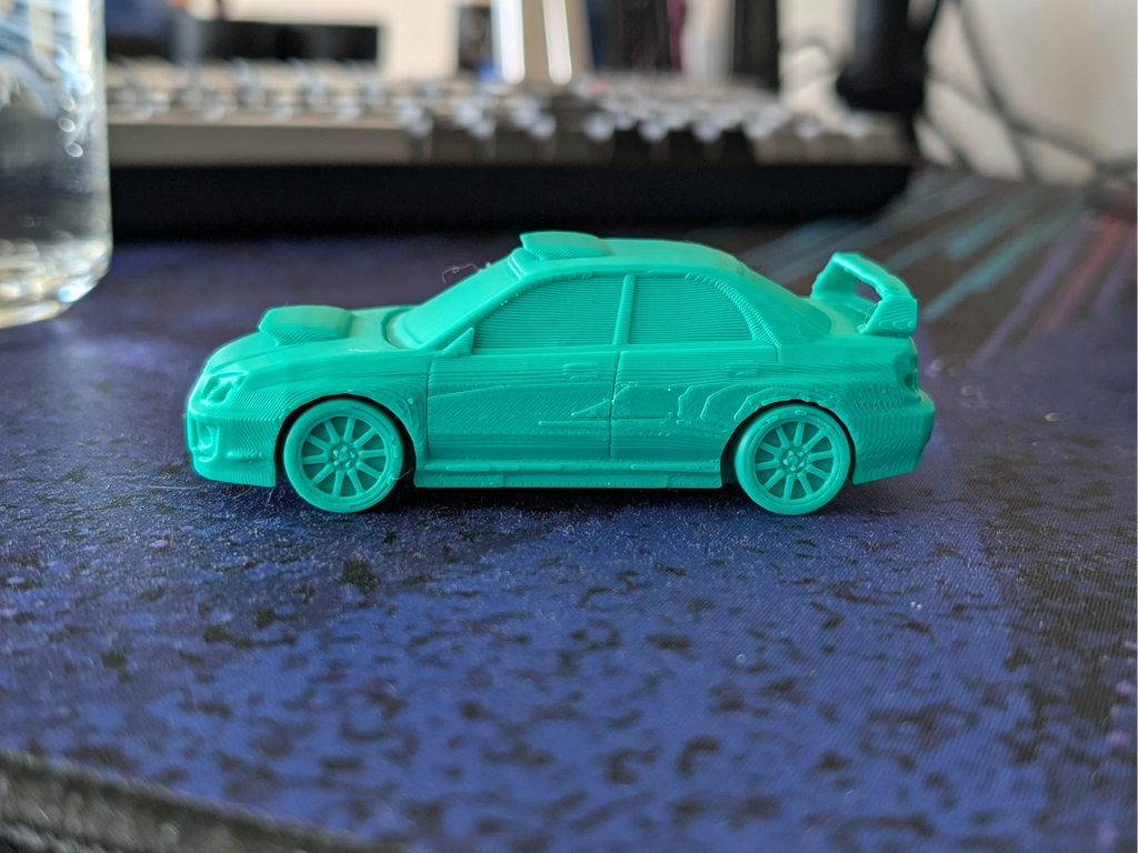 Subaru Impreza WRX STi print in place