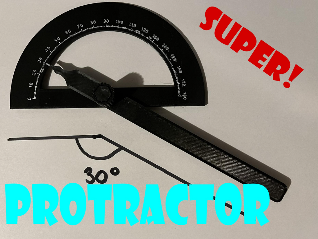 Protractor, angle measurement