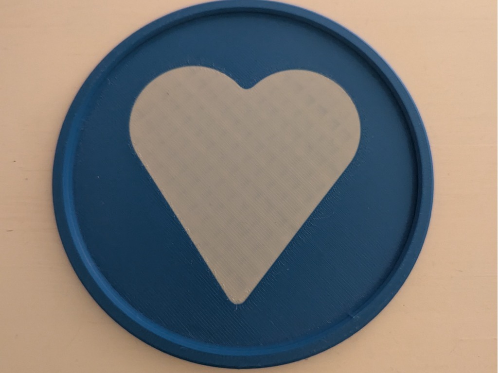 Large Heart Coaster