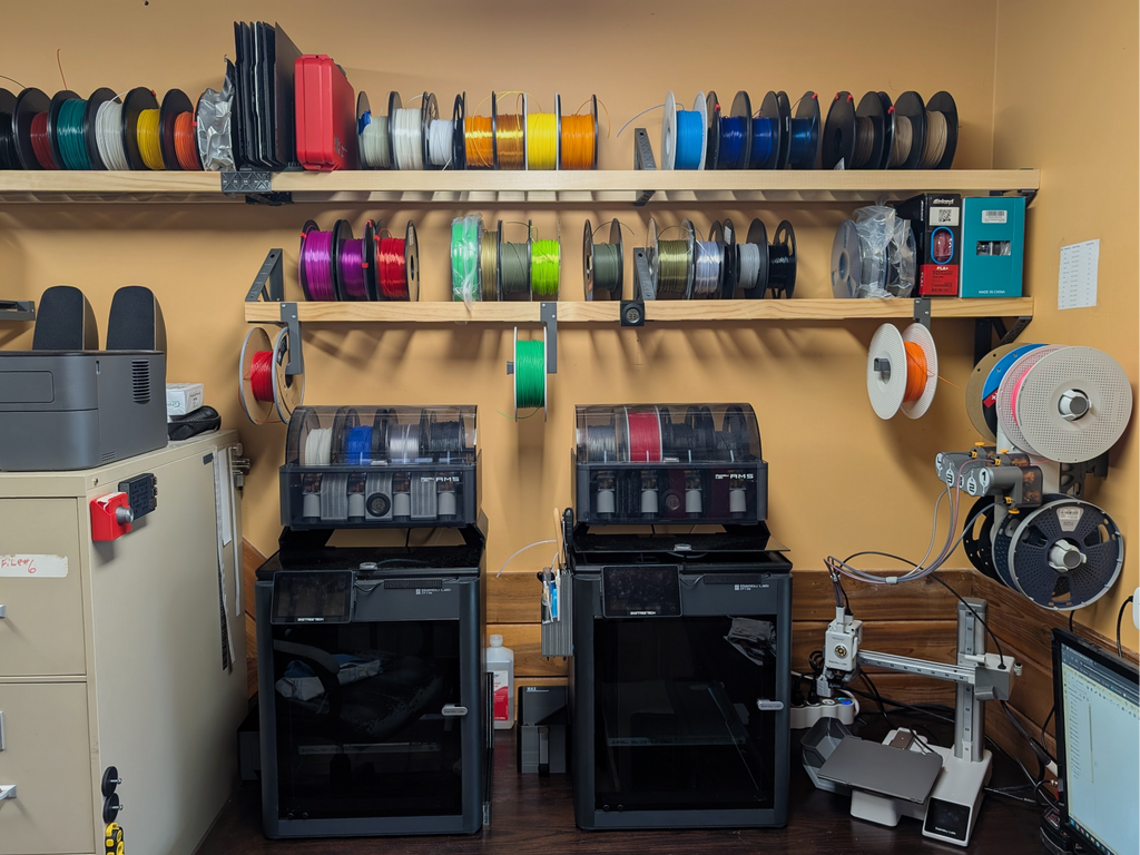 Filament Storage and Shelf System (1x2 Lumber)