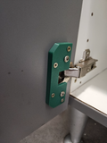 Door hinge plate