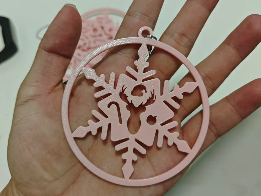 圣诞节雪花麋鹿挂饰
