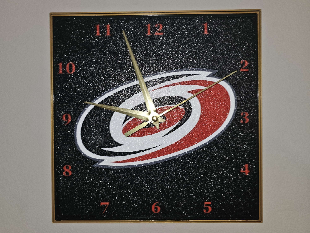 Carolina Hurricanes Clock Face