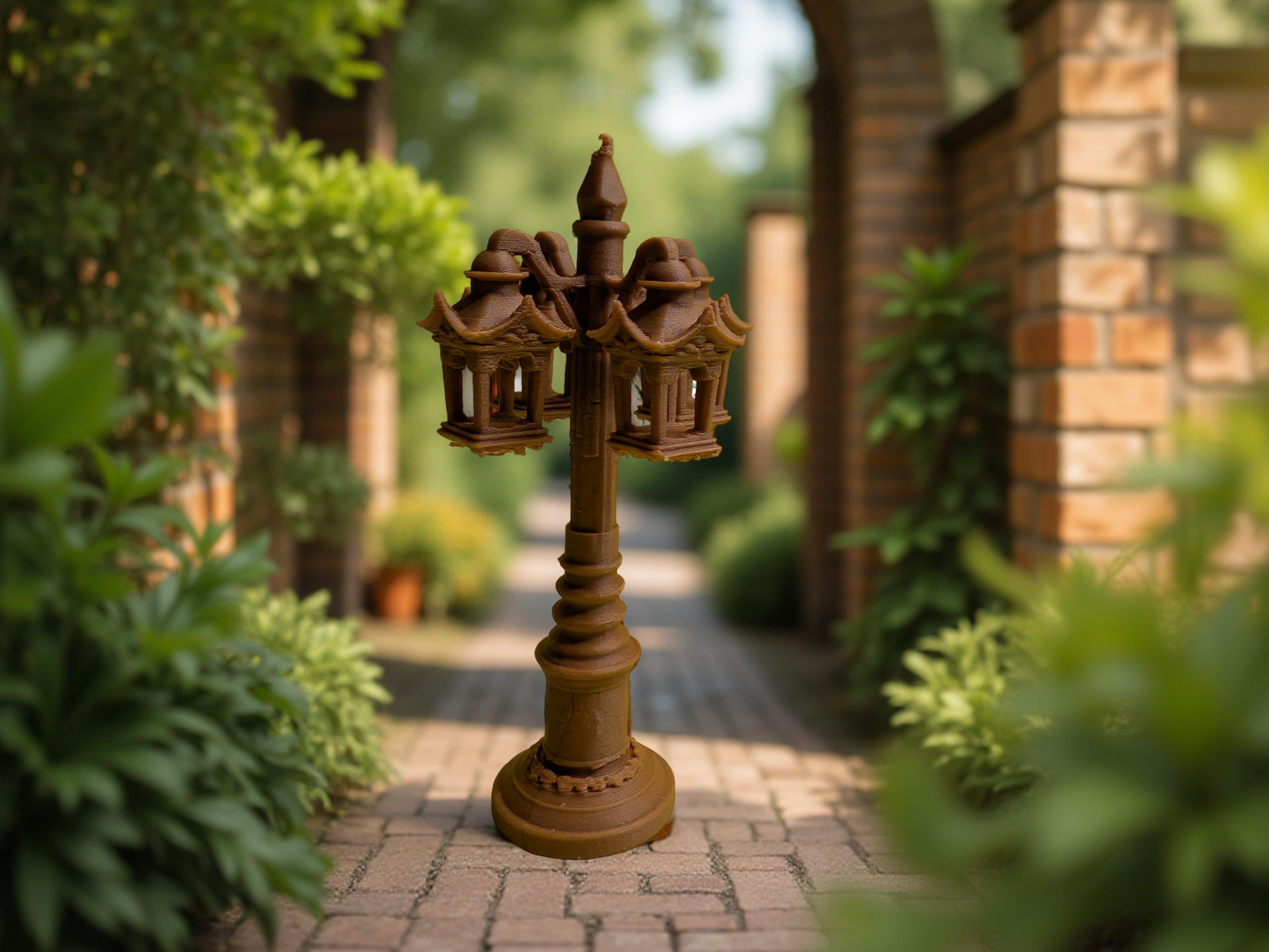 old Miniatur street lamp