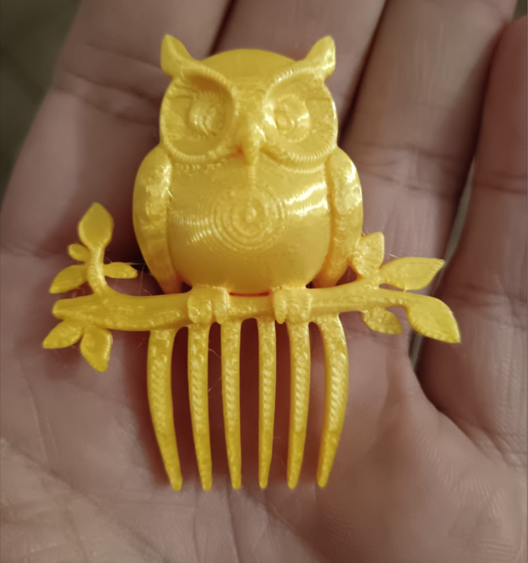 Owl Hair Comb