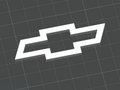 Chevrolet Bowtie Logo - 3D Printed Emblem