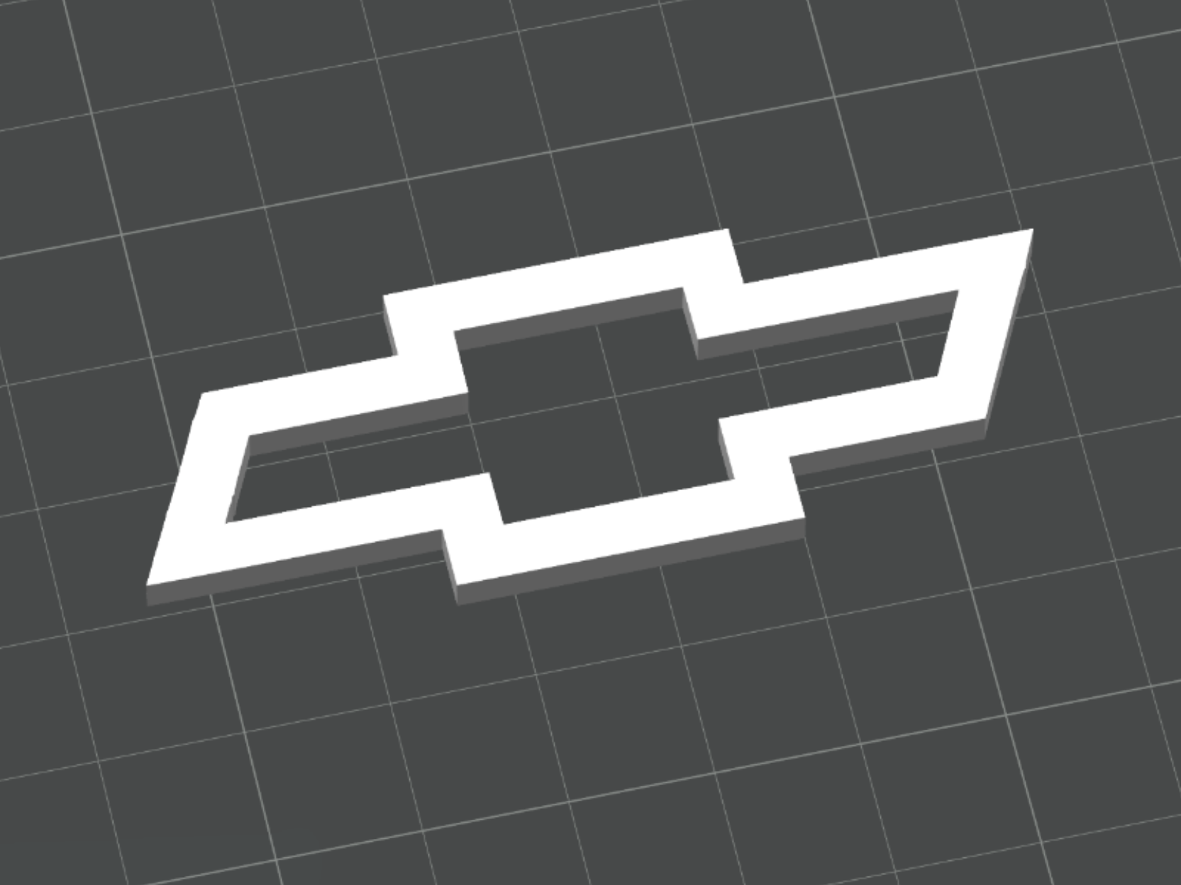 Chevrolet Bowtie Logo - 3D Printed Emblem