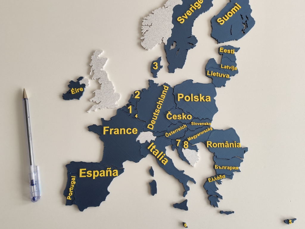 European Union countries puzzle