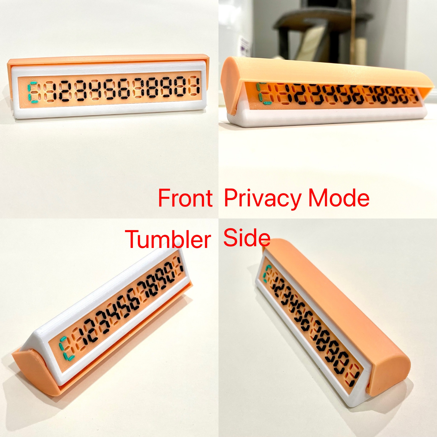 临时停车号码牌/Phone Number Plate for Tempory Parking