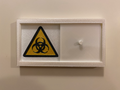 Danger sign for bathroom