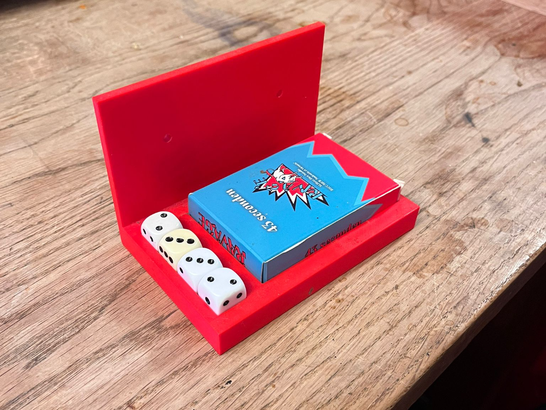 Dice and card holder