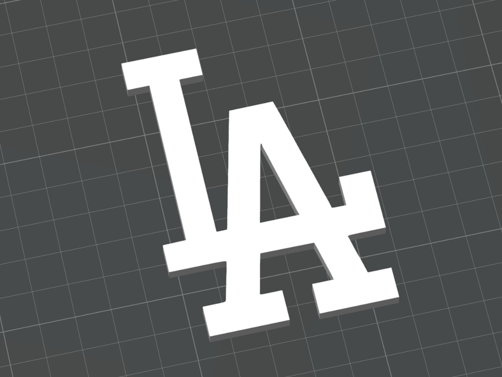Los Angeles Dodgers MLB Baseball Logo - LA Version