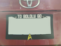 Star Trek License Plate Frame [TO BOLDLY GO]