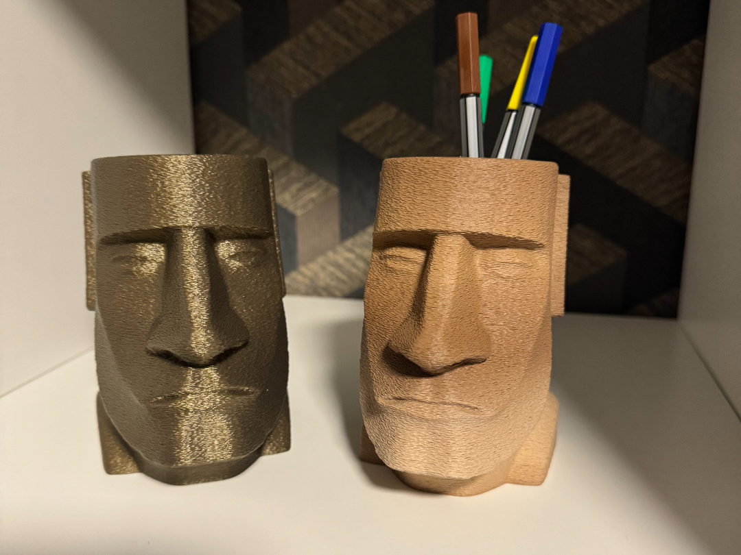 Moai pinsel Stiftehalter