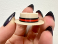 Tiny Boater Hat for Broken Prints