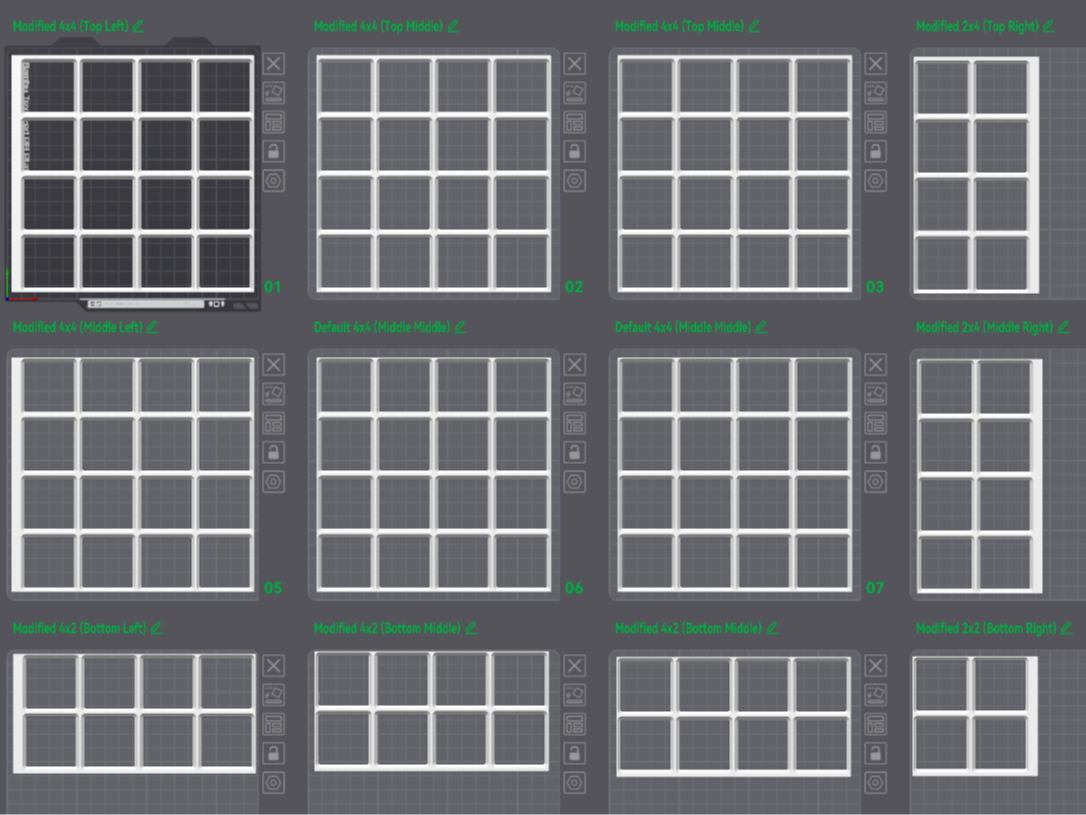 Gridfinity for Ikea Alex (wide)
