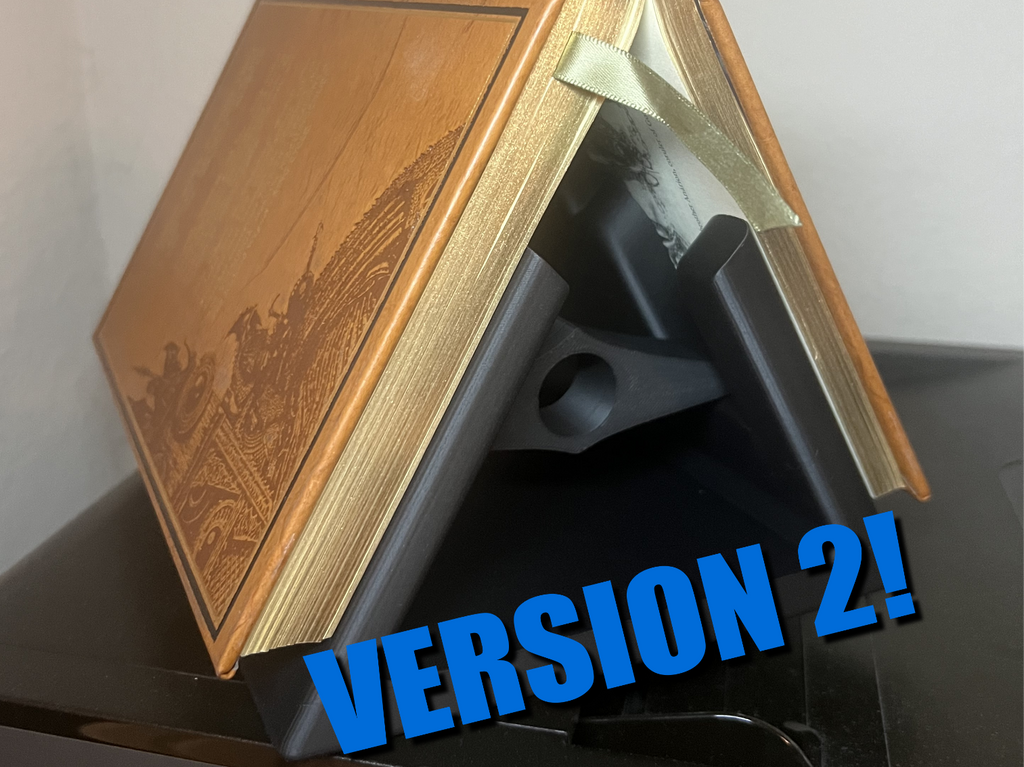Book Holder with Integrated Page Holder