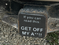 Trailer Hitch Receiver Cover-If you can read this