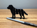 3" Flexible Labrador Dog Flexi Silhouette Toy
