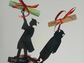 Graduation figurine with text - stylish money gift