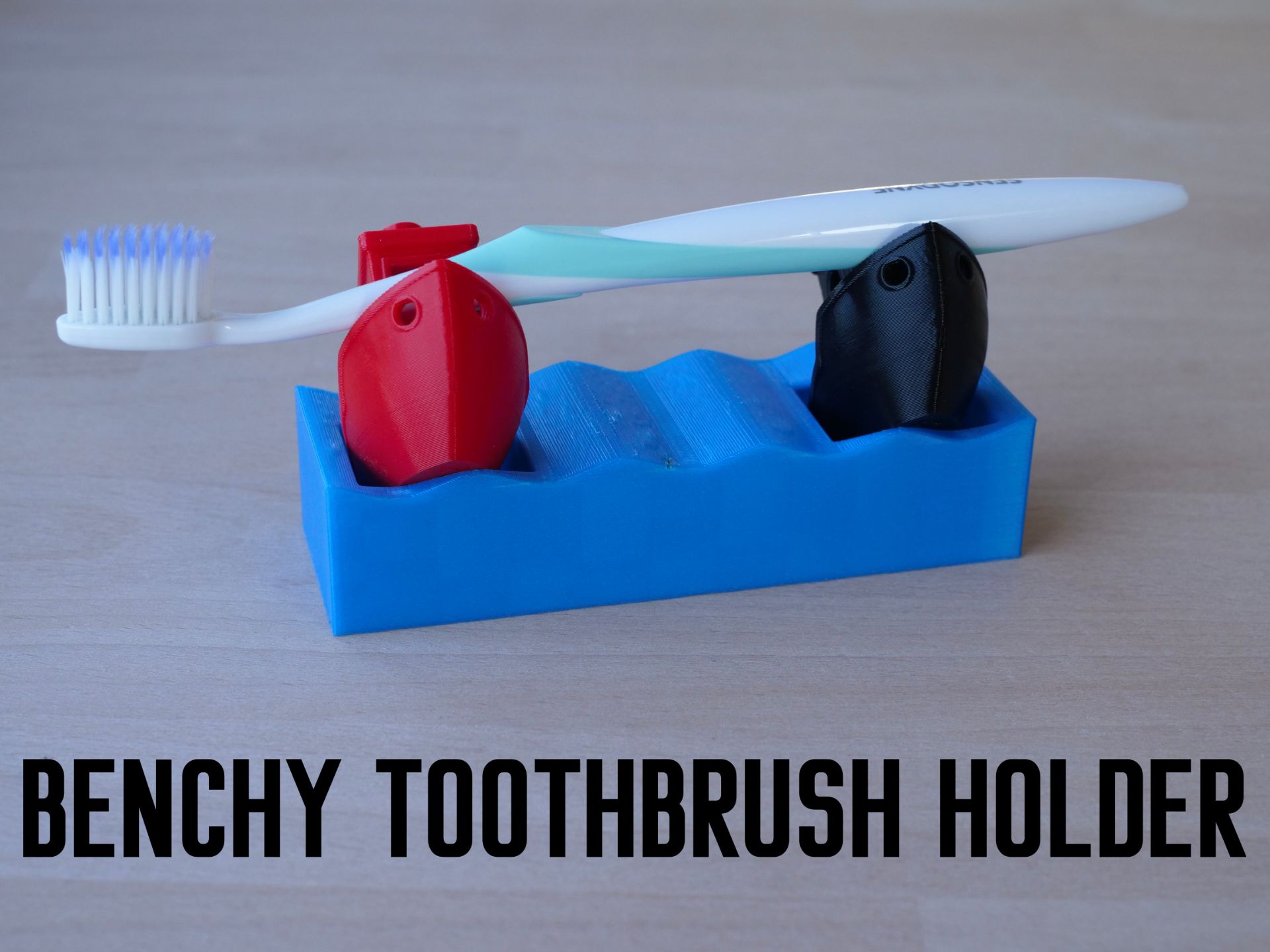 Benchy Toothbrush Holder