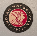Multicolor Indian Motorcycle Logo Magnet