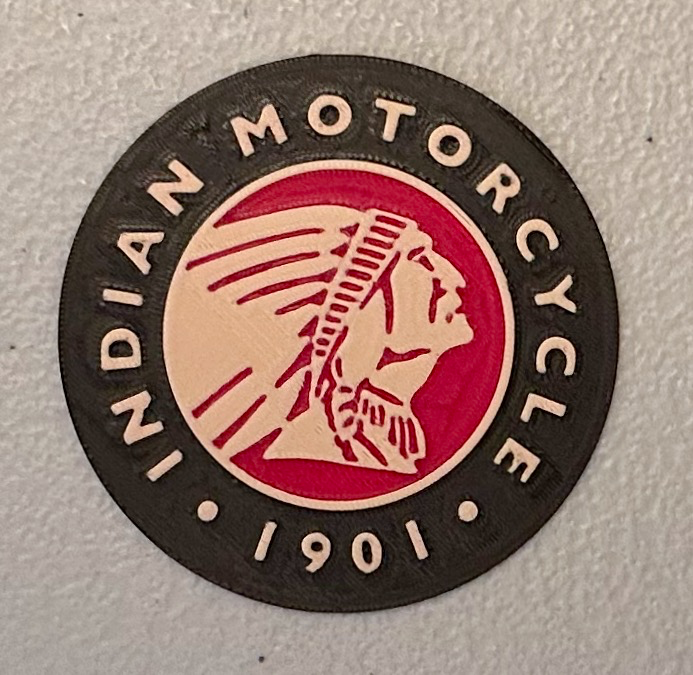 Multicolor Indian Motorcycle Logo Magnet