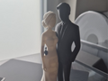 Hochzeitsskulptur: Braut und Bräutigam